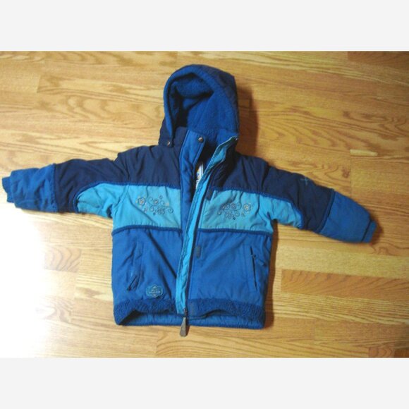 Winter Coat Mini Ungava Blue Embroidered Youth Size 6 - Picture 1 of 4
